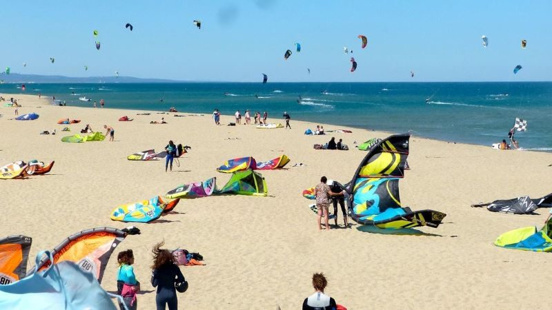 session de kitesurf