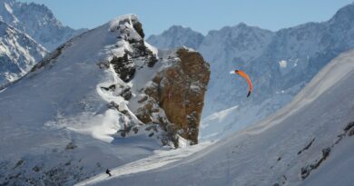Serre Chevalier Vallée Briançon théâtre d’un exploit en snowkite 5