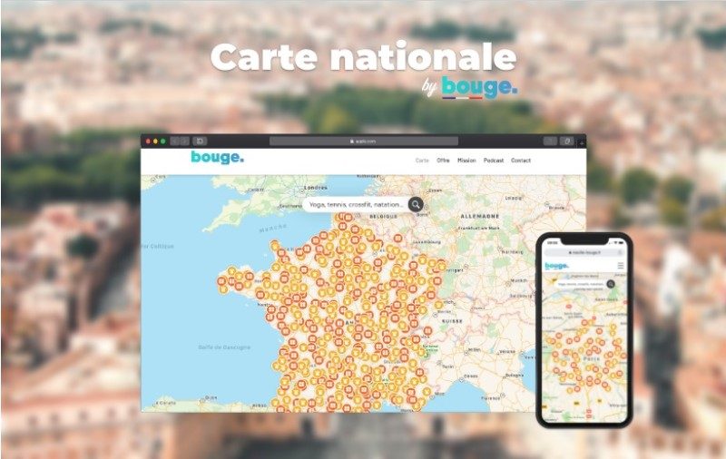 La carte interactive Bouge recense l'offre sportive des territoires 2