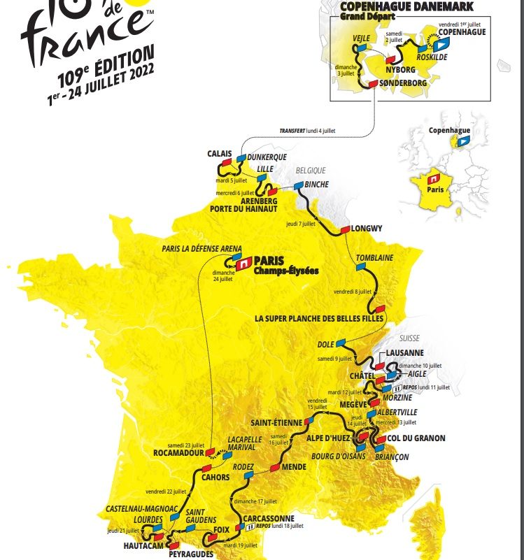 Le Tour de France 2022 en selle sur quatre pays 1