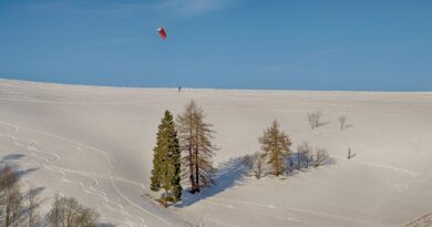 En hiver, on pratique des activités « vol libre » 10