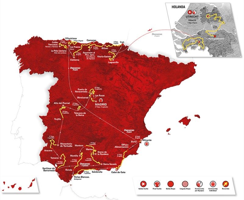 Les huit provinces andalouses traversées par le Tour d’Espagne 2022 2