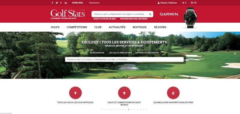 GolfStars, un moteur de recherche pour planifier ses week-ends golf 3