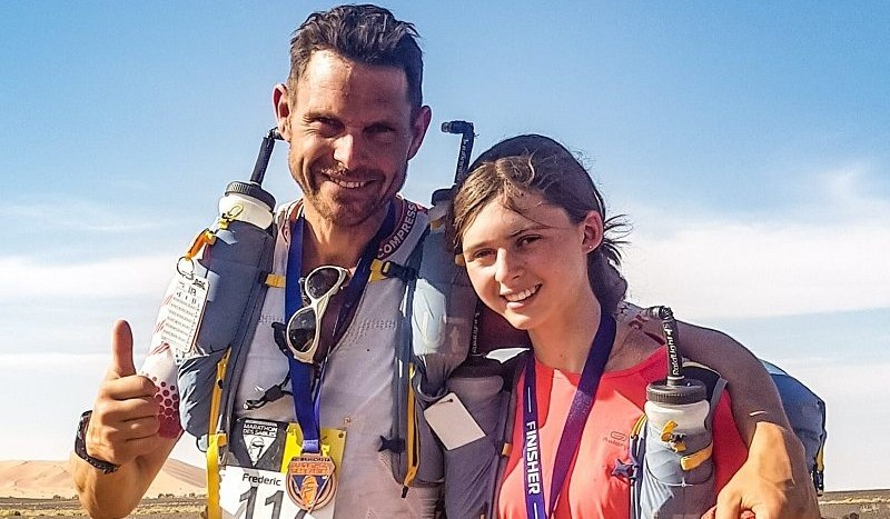 Un père et sa fille terminent les 250 km du Marathon Des Sables dans le Sahara 1