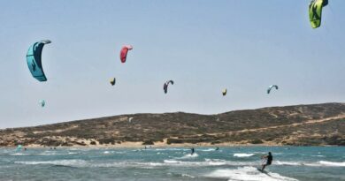 Prasonisi Beach à Rhodes, la Mecque européenne des kite-surfers 1