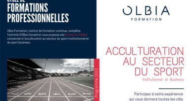 Olbia Formation recrute sa 5ème promotion « Acculturation aux enjeux du sport institutionnel et business » 4