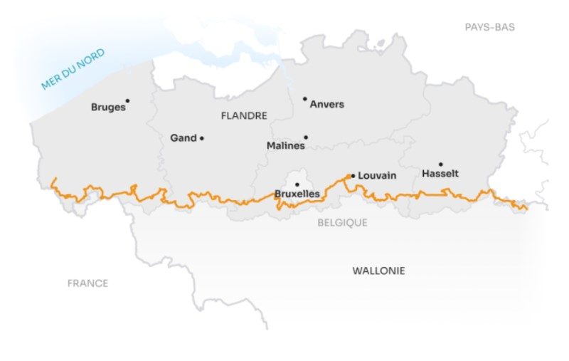 Véloroute iconique en Flandre (Belgique) : La Route Vallonnée 2