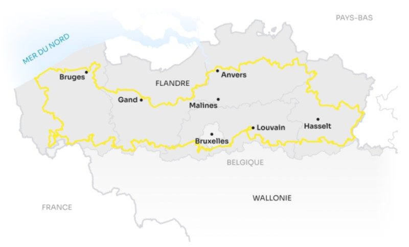 Véloroute iconique en Flandre (Belgique) : La Route de la Flandre 2