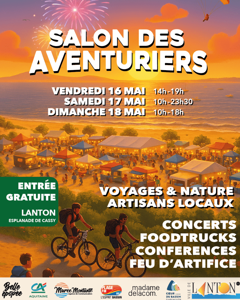 Le Salon des Aventuriers revient du 16 au 18 mai à Lanton (Gironde) pour sa 4ème édition 2 Le Salon des Aventuriers revient du 16 au 18 mai à Lanton (Gironde) pour sa 4ème édition 2