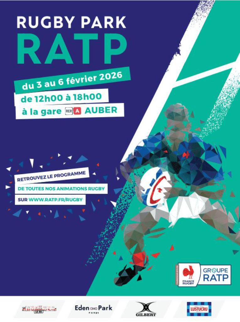 Rugby à quai : le XV de France débarque à Auber ! 2