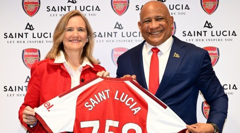 L&rsquo;office du tourisme de Sainte-Lucie et le club anglais d’Arsenal signent un partenariat
