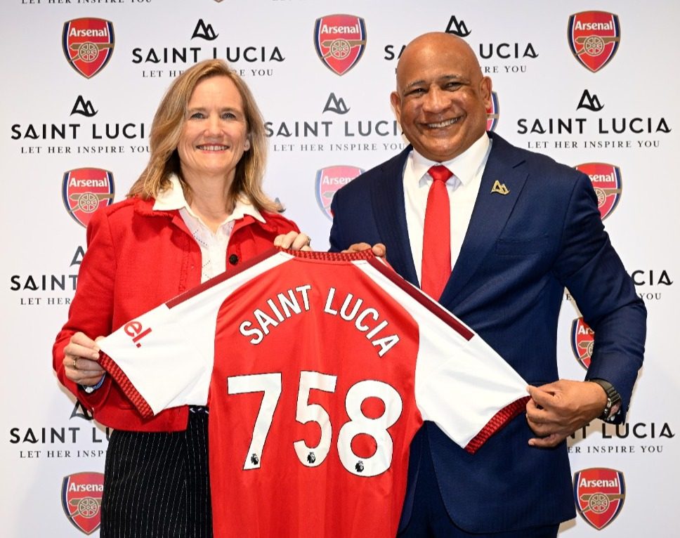 L'office du tourisme de Sainte-Lucie et le club anglais d’Arsenal signent un partenariat 1 L'office du tourisme de Sainte-Lucie et le club anglais d’Arsenal signent un partenariat 1
